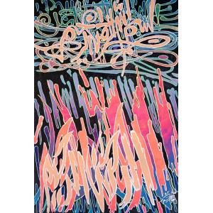 Nisar Ahmed, 12 x 18 Inch, Acrylic On Canvas, Calligraphy Painting, AC-NA-073